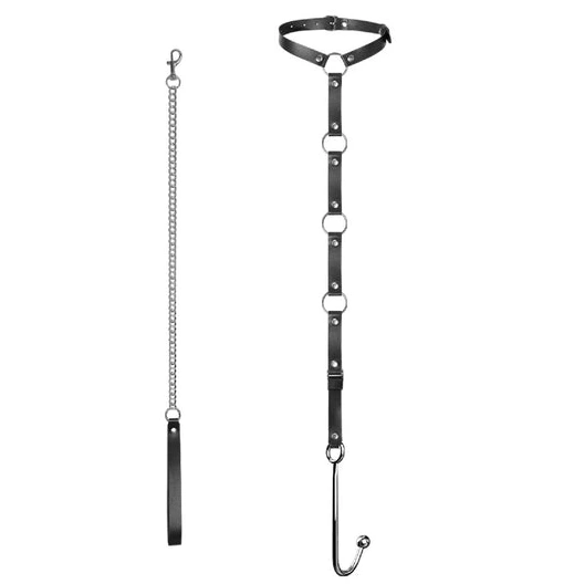 Anal Hooks Leash Hook Kinky 5853 and EverydayUse Anal with Collar 0908